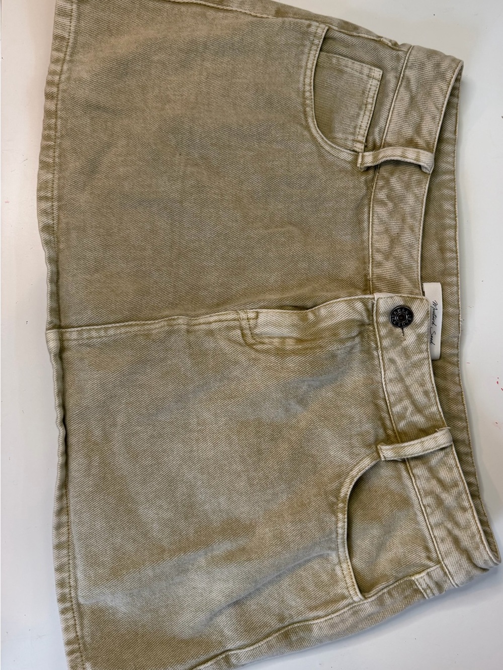 Mustard Seed Women's Jean Shorts in Khaki Green